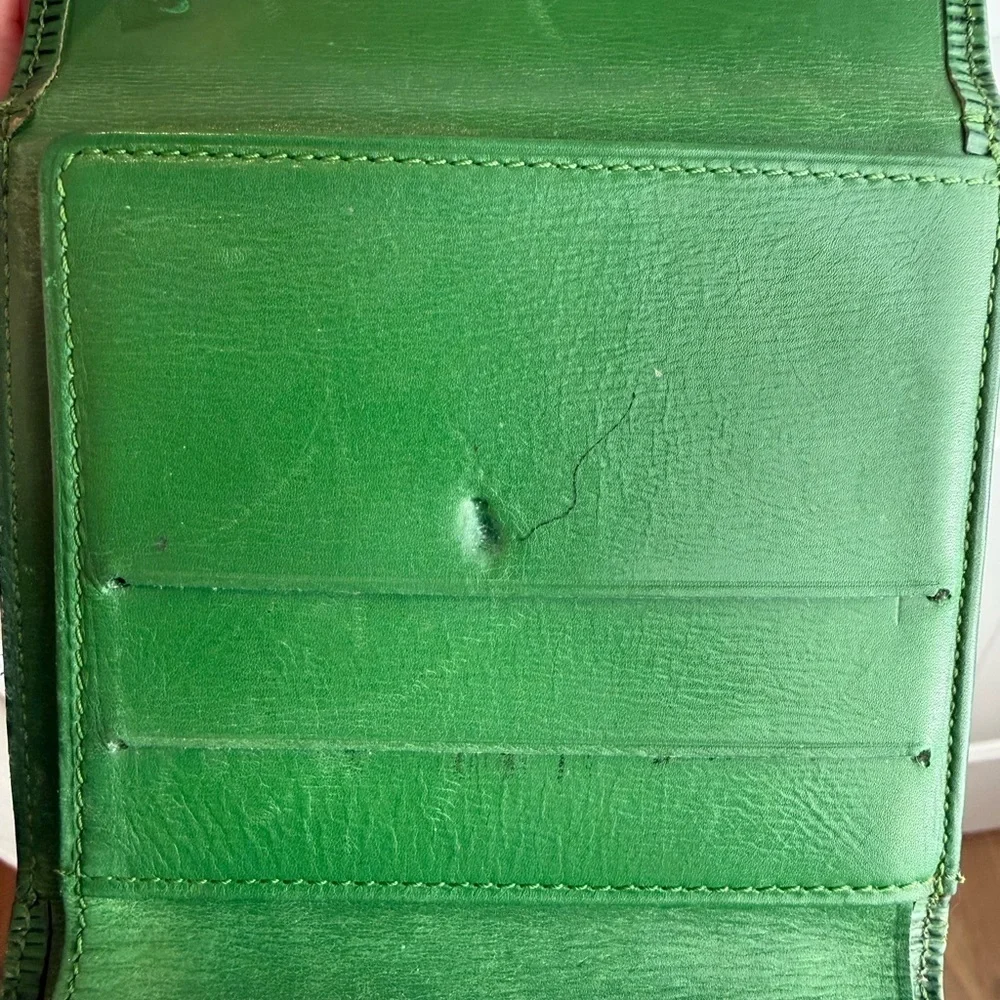 Louis Vuitton Epi Green Elise double side Wallet *Authentic*